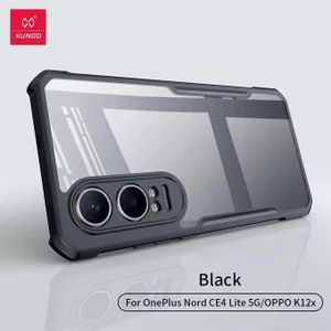 Xundd OnePlus CE 4 Lite 5G and Oppo K12X Transparent XUNDO Case with Shockproof Airbag, Military Grade Protection and Dual Layer TPU and PC Hybrid Design
