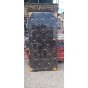 Morning Glory High-Quality Single Mattress – 3×6 ft – Durable, Comfortable & Long-Lasting (Black Geometric Design)