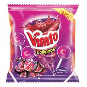 VIMTO  Lollipops 15 Pieces (Approx. 150g)  Fruity  Flavor Lollipops  Classic Sweet Treat for All Ages