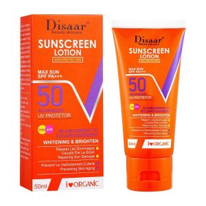 Disaar  Sunscreen Lotion Max Sun SPF50 Whitening & Brighten - 50ml