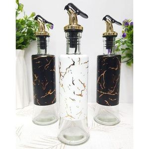 Glass Marble Oil/Vinegar Dispenser Bottle
