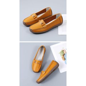  Loafers// Casual Ladies Flats// Soft Soled Mom's Shoes- Mustard
