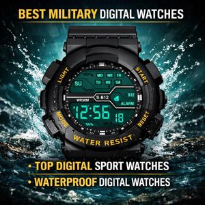 Top-Rated Sports Watch - 30M Water Resistant, Alarm & Stopwatch Wristwatch