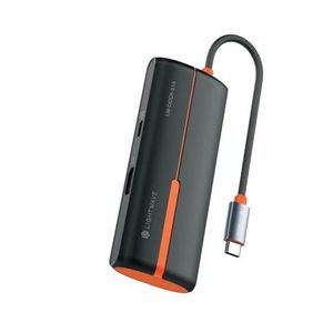 Light Wave USB-C Multi-Functional 5-in-1 Docking Station – Type-C to 4K HDMI (30Hz), 3× USB 3.0, High-Speed Data Transfer & 100W Power Delivery Charging, Compact Black Design with 0.17m Cable for USB-C Laptops & Tablets