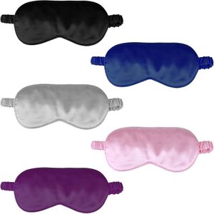 2 Pack Sleep Mask, Silk Eye Mask with Elastic Strap, Blindfold, Soft Silk Sleeping Mask for Girls, Women, Men - 2pcs
