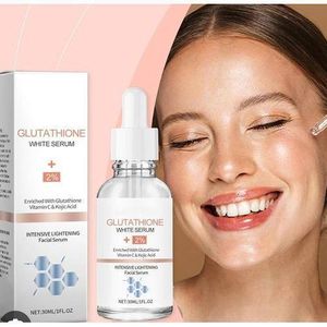 Glutathione White Facial Serum" Enriched With Glutathione, Vitamin C, And Kojic Acid
