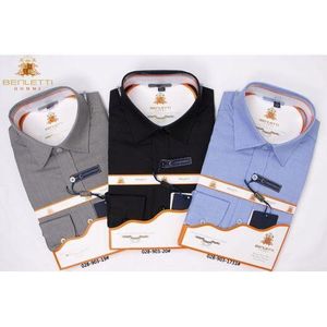 Men's Shirts 3 Pack Of Cotton Slim Fit Shirts