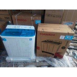 TORNADO 10KG WASH&SPIN TOP LOAD WASHING MACHINE, TWIN TUB, , SUPERIOR LAUNDRY CARE, 3 YEARS WARRANTY(white