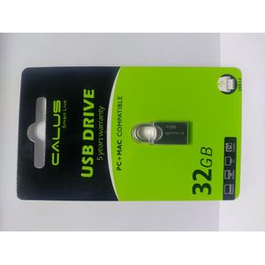 CALUS USB Drive 32GB High Capacity Compact Flash Drive for File Storage, Transfer & Backup