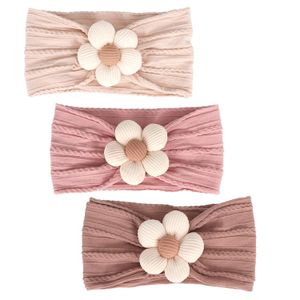 3 Pcs Baby Flower Headbands Baby Girls Nylon Headbands Soft Hairbands Hair Accessories for Newborn Infant Toddler Kids