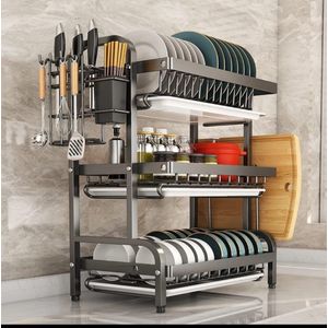 3 Tier High quality carbon steel dish rack