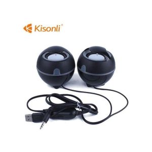 Kisonli Portable Desktop Laptop Multimedia Bass Speakers