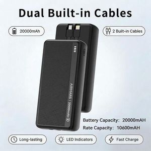 AirMars  APB21 20000mah Portable Power Banks Charger Ultra Light Battery Pack Traveler Universal Fast Charging