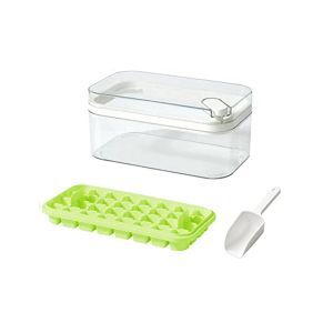 Generic Ice Cube Tray with Lid and Storage Bin, 55 Ice Tray, Scoop