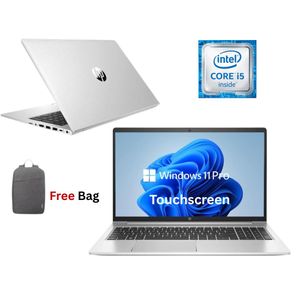 HP Refurbished ProBook 630 G8 Core i5 11th Gen 16GB RAM 512GB SSD 13.3 Inch FHD Touchscreen 2.6GHz -4.2GHz Quad Core Processor Windows 11 Pro MS Office, HDMI Webcam Ultra Slim Laptop + Bag