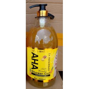 AHA Super whitening anti-wrinkle Shower gel+ ginsengh