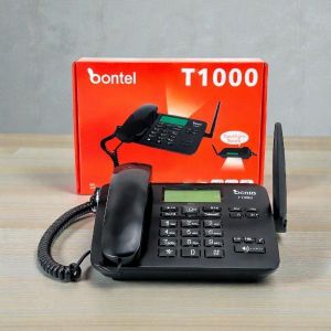 Bontel T1000 GSM Fixed Landline 2.5 Hours Talk Time 150 Hours Standby Time Desktop Phone 
