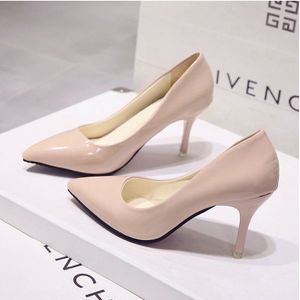 10 Cm Big Size Red Bottom High Heels Brand Pattern Leather Women Pumps  Pointed Toe High Heels Shoes Plus Size 35-46