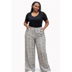 Azure Flow Printed Palazzo Pants