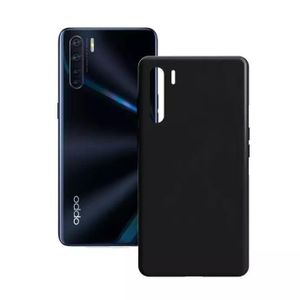 Black Soft Silicone Back Cover Case for OPPO A91– Slim, Shockproof & Anti-Slip Protection