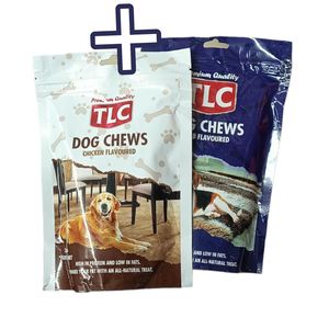 TLC DOG CHEWS Chicken + Lamb Flavoured HIGH IN PROTEIN LOW IN FATS All-Natural cf