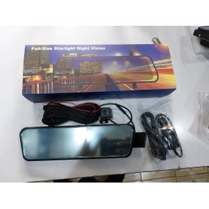 V9 9.66 inch Full View driving mirror with front and rear camera