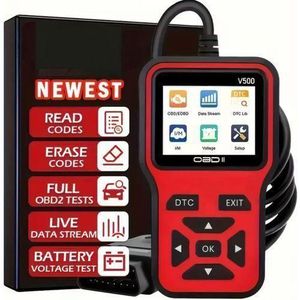 V500 OBD2 Scanner Universal Auto Diagnostic Tool - Check Engine Light Code Scanner Tool with Reset, DTC, Data Stream, I/M Readiness, Car & Truck Scan Tool for All Vehicles Since 1996