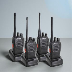 Baofeng  BF-888S Portable Hand-held Long Range Clear Sound Performance Walkie Talkie Radio Calls- 4 Pieces