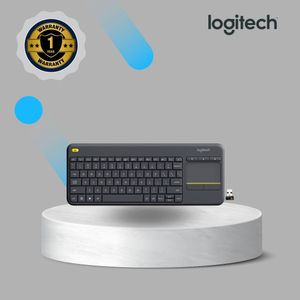 Logitech Wireless Keyboard with TouchPad K400 Plus Black
