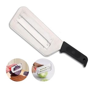 Double blade Slicing Knife with Black Handle