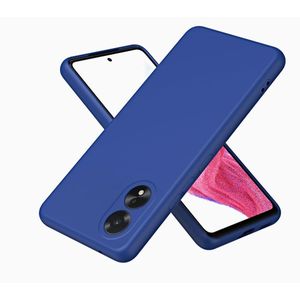 Oppo A58 Blue Soft Silicone Phone Case/ Cover