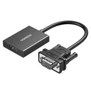 Ugreen  CM611 HDMI Male to VGA Female Converter 0.15 Meter Adapter (UG- 90813)