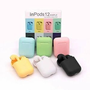 InPods 12 Bluetooth Wireless Earbuds, TWS Stereo Sound Earbuds with Charging Case, Touch Control, and Compact In-Ear Design