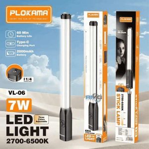 Plokama VL-06 Pro RGB LED Stick Lamp for Video Shooting & Interviews