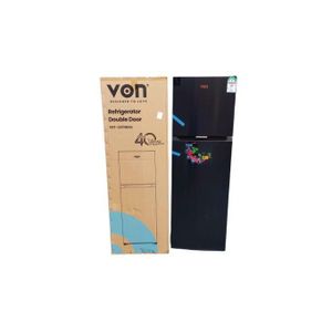 VON 247L Double Door Fridge, No Frost , Top Mount Freezer, Direct Cool Refrigerator (NO FROST