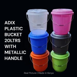 Adix 20Ltrs plastic bucket with lid 