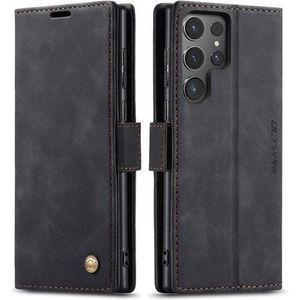 Caseme Galaxy S26 Ultra Wallet Case, Vintage Leather Flip Cover Stand Magnetic Closure Shockproof Protective Case For Samsung Galaxy S26 Ultra