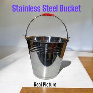 Stainless Steel Bucket – Durable, Rust-Resistant & Multipurpose