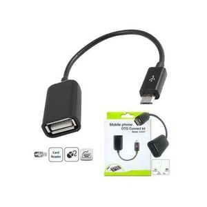 Versatile OTG Connect Kit - Micro USB OTG Cable Adapter With L-Shaped Connector For Seamless Connection To USB Peripherals - 5-Inch Flexible Cable For Smartphones And Tablets - Gold-Plated For Enhanced Durability And Performance