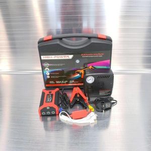 Rechargeable Battery Portable 12V 99800mAh High Capacity High Power Emergency Car Jump Starter Battery Booster Power Bank with Tire Inflator Air Compressor Pump