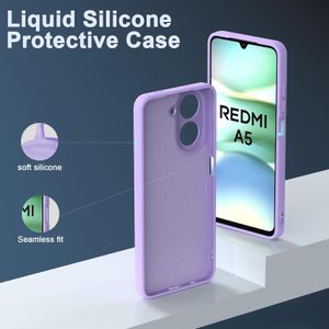 Soft Silicone Slim Fit Cover Anti-Scratch Shockproof Case for Xiaomi Redmi A5 - Purple