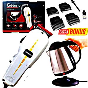 Geemy 1021 Electric Hair Shaving Machine // Ailyon Electric Kettle Heater 