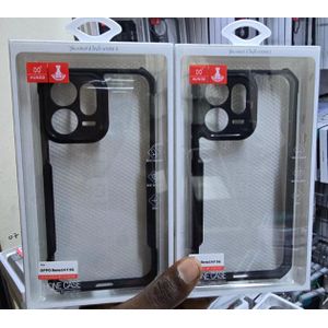 Xundd XUNDO Clear Airbag Shockproof Hybrid Case for Oppo Reno 14F Dual Layer TPU and PC Construction with Enhanced Drop Protection and Anti Yellowing Transparency