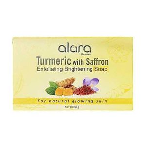 Alara Turmeric with Saffron Exfoliating Brightening Soap for natural Glowing Skin 