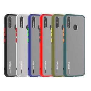 Tecno Spark 4 Lite Phone Case, Translucent Frosted Smoke Mobile Cover with Raised Camera Protection