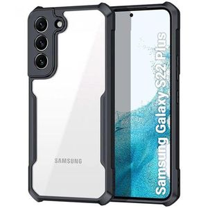 Xundd 4-Corner SHOCKPROOF Airbag Bumper Shell Back Transparent Acrylic + TPU Buffer Cover Case for Samsung Galaxy S22+ (Plus)