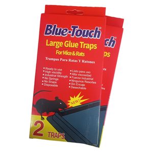 Blue Touch 2X Large Glue Traps Double MICE RATS INDUSTRIAL STRENGTH HIGH VISCIDITY Insect & Pest Repellent cf