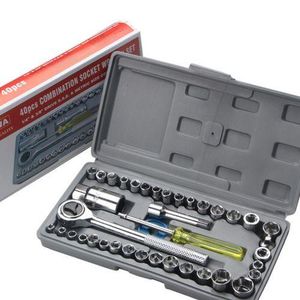 Aiwa 40Pc Socket Car ToolKit Ratchet Wrench Combination toolset
