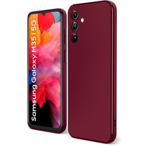 Soft Silicone Slim Fit Cover Anti-Scratch Shockproof Case for Samsung Galaxy A17 - Maroon