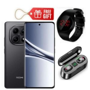 XIAOMI Redmi Note 15, 6.77", 256GB + 8GB RAM (Dual SIM), 5800mAh, Black  + Led Watch & F9 Earbuds 